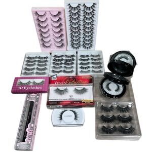 Black Glam Full Strip Lashes & Liner Lash Glue Bundle